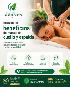 Masaje cuello y espalda: alivio para la tensión y las contracturas
