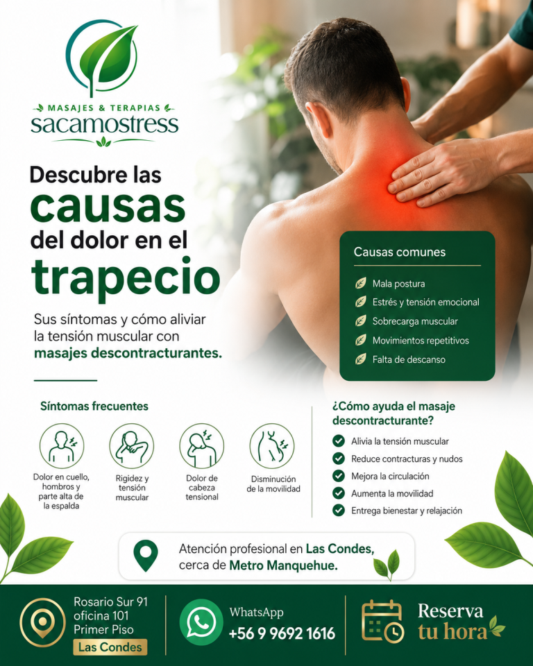 Dolor trapecio: causas, síntomas y cómo aliviar la tensión muscular