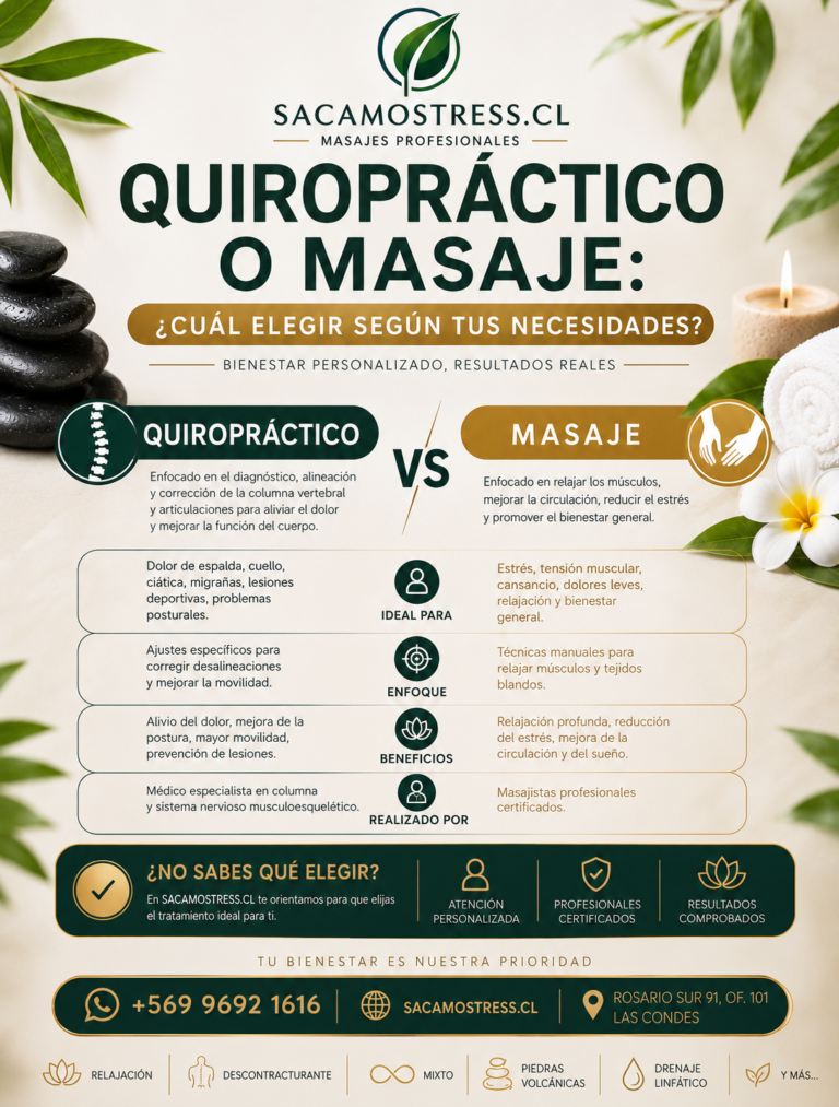 Quiropráctico o Masaje: ¿Cuál elegir según tus necesidades?