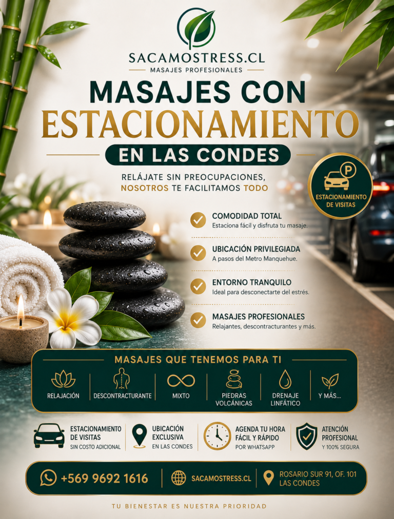 Masajes con Estacionamiento: La comodidad de relajarte sin preocuparte por dónde dejar tu vehículo