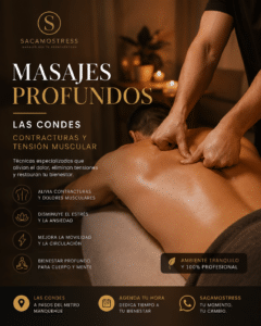 Masajes profundos en Las Condes: masaje para contracturas y tensión muscular