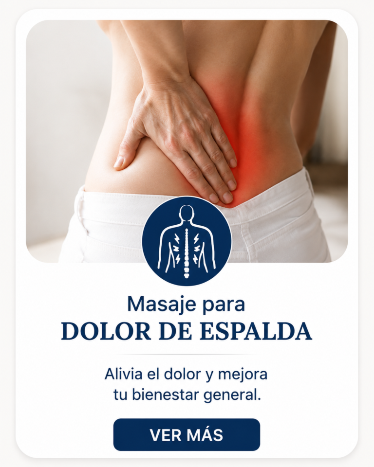 Masajes para dolor de espalda: cómo aliviar la tensión muscular y recuperar el bienestar