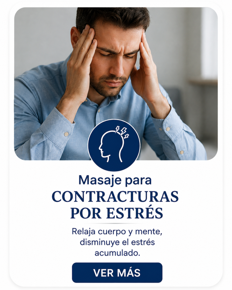 Masajes para contracturas por estrés: cómo aliviar la tensión muscular y recuperar el bienestar